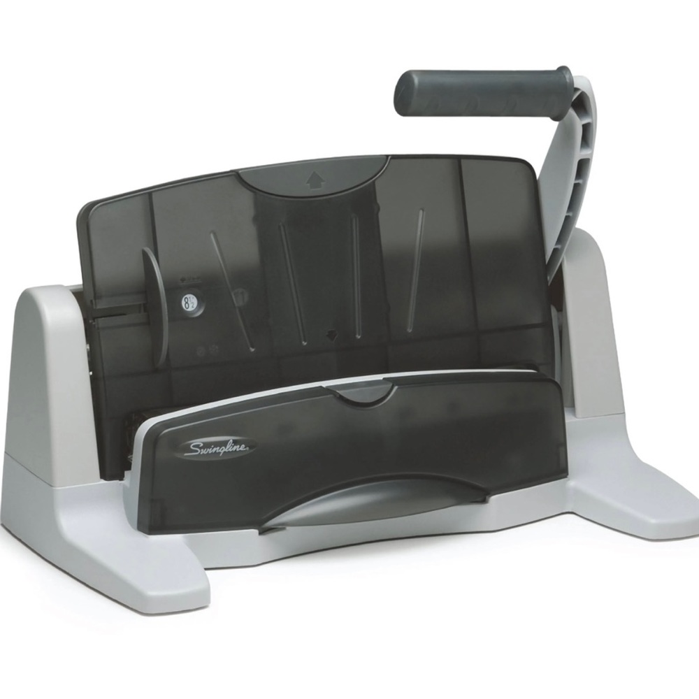 Swingline® LightTouch® Heavy Duty 2-7 Hole Punch, 40 Sheet Capacity, Gray A7074